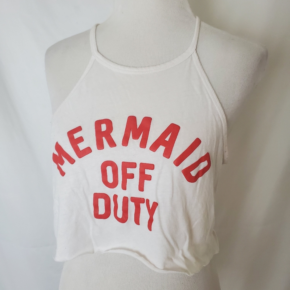 Mermaid off duty Altar'd State crop top tank
